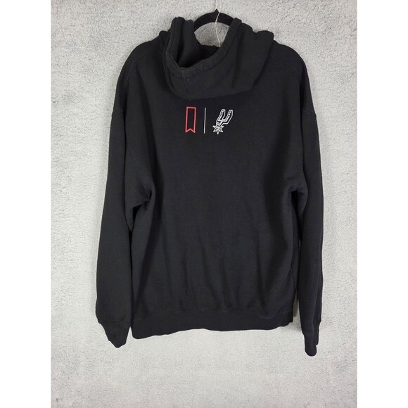 San Antonio Spurs Hoodie XL Black NBA Basketball Pullover Graphic Fleece Unisex - Picture 3 of 7